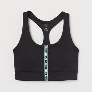 P.E Nation x H&M Padded Black Sports Bra - Size S